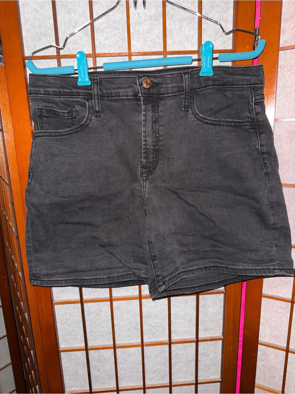 GAP Black High-Rise Denim Jean Shorts